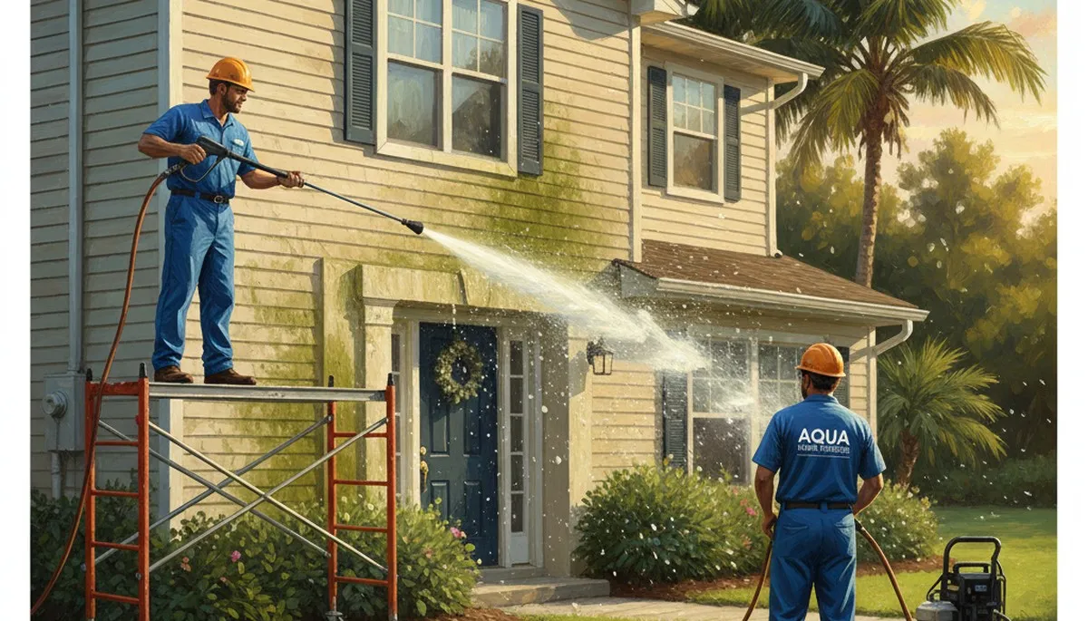Vinyl siding pressure cleaning in Dayton, OH removes mold, mildew, and grime for a cleaner exterior