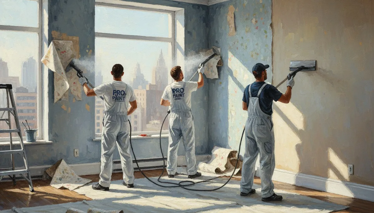 Professional wallpaper removal in Dayton, OH for clean wall prep in older homes